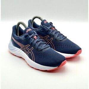 Asics Gel Excite 8 Women's Size 6.5 Thunder Blue Blazing Coral Orange Shoes